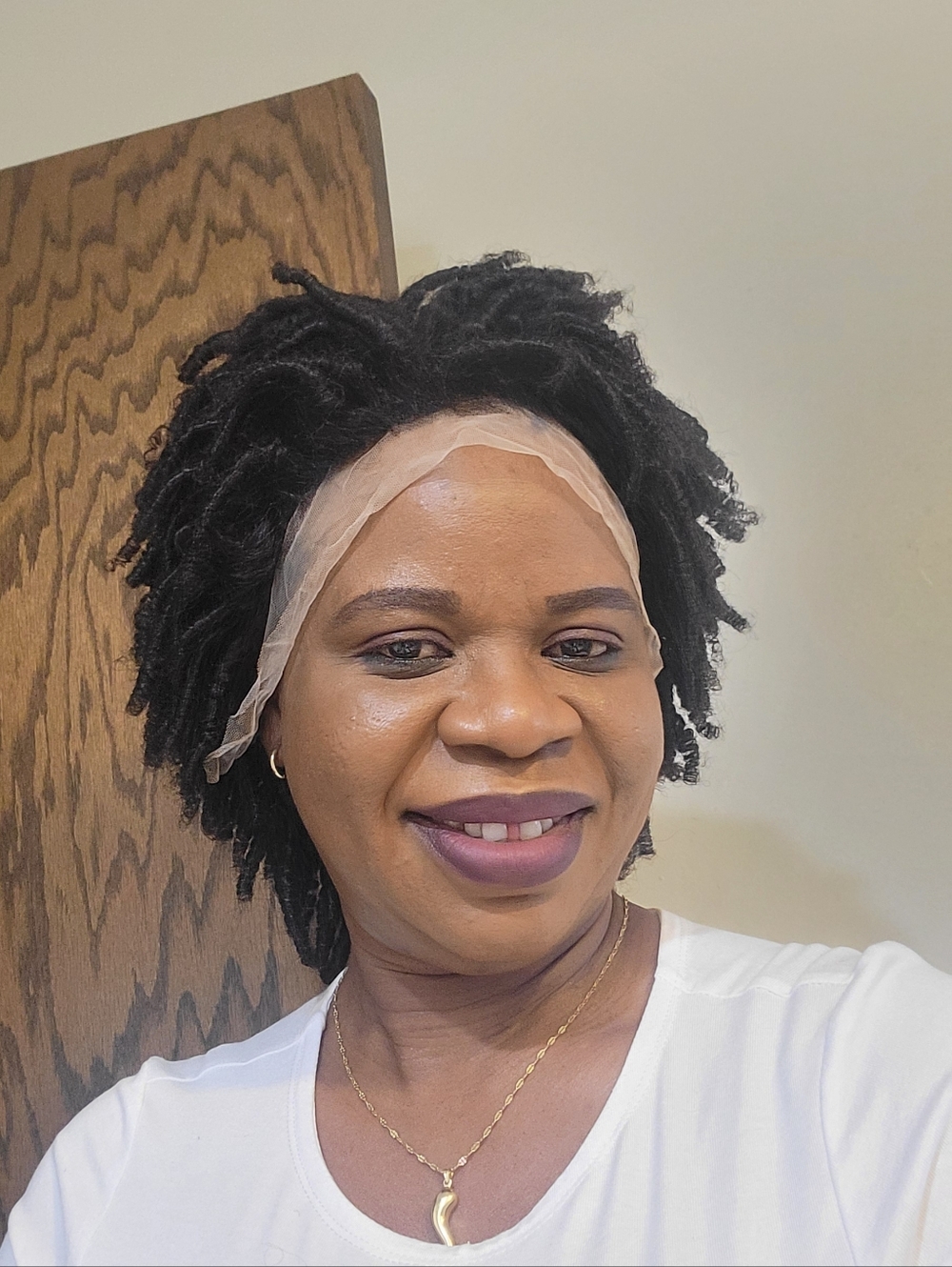 Black Women’s Short Locs Wig - Lace Front